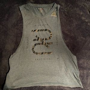 Blue Reebok muscle tee, size S